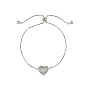 Panlandwoo - Gelang Serut Titanium Wanita White Vandelia Adjustable
