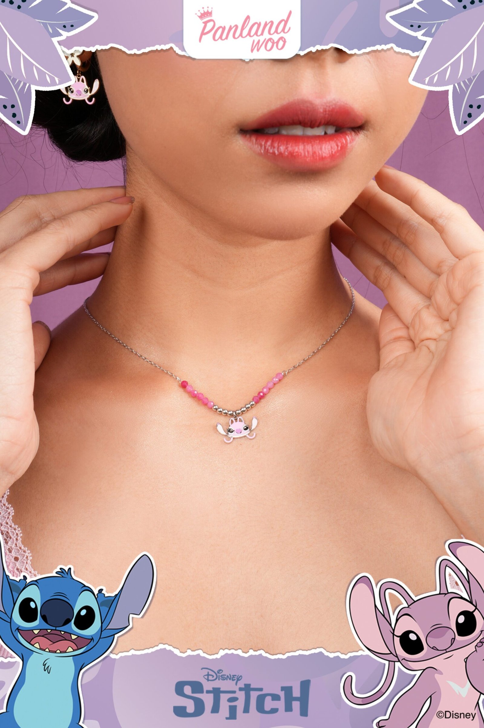 Panlandwoo - Stitch Collection - Kalung Titanium Wanita Fonda Adjustable - Gambar 6