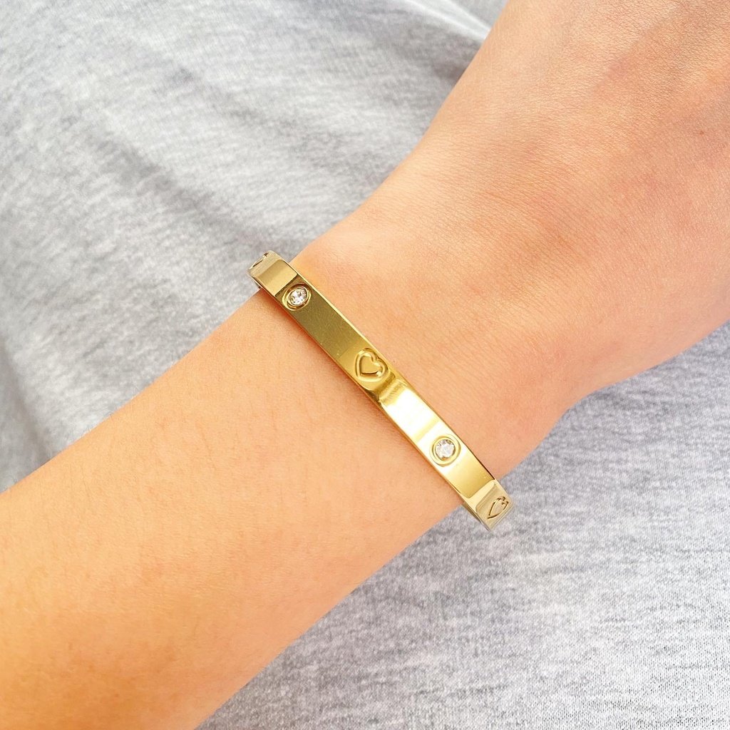 Panlandwoo - Gelang Bangle Titanium Wanita Butter - Gambar 2