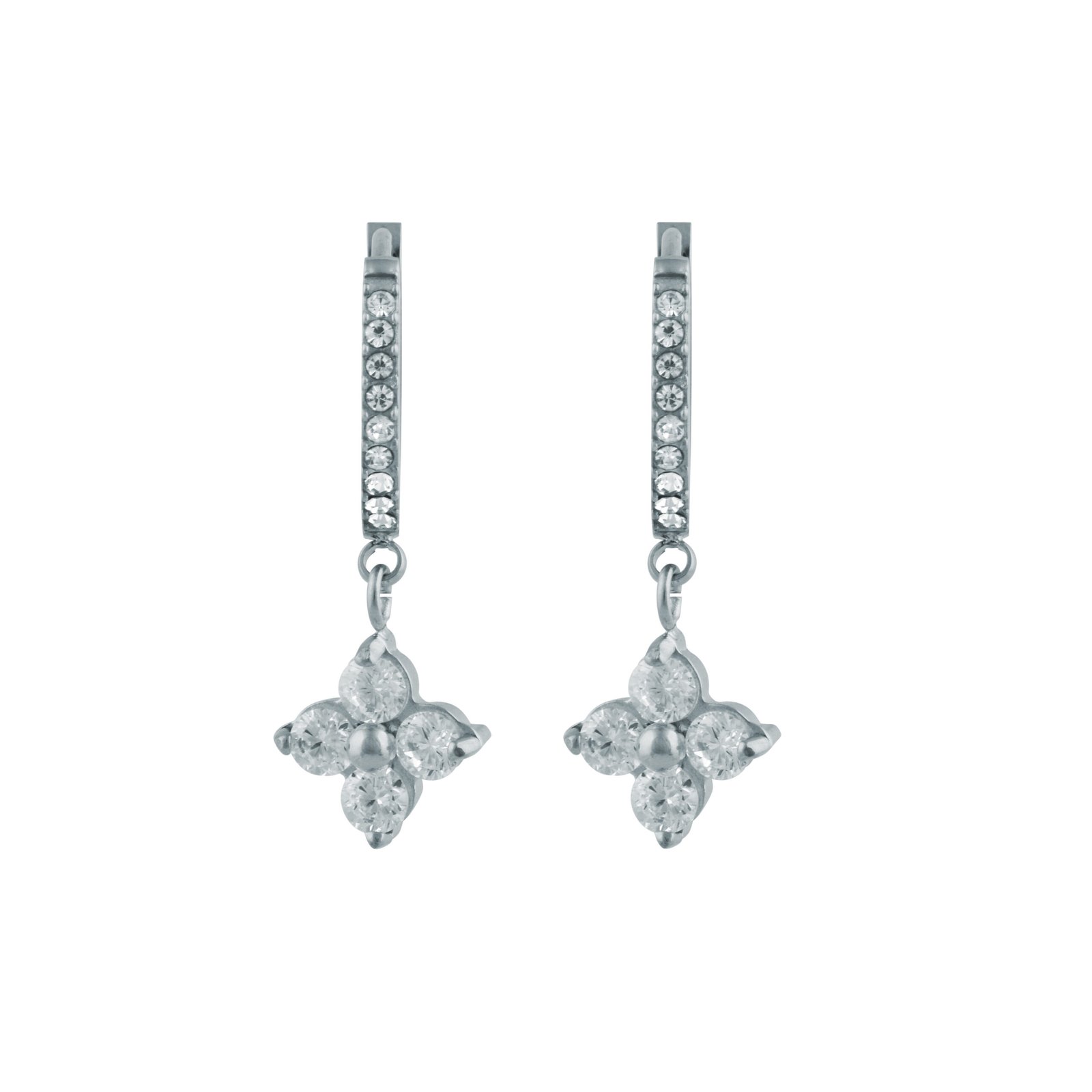 Panlandwoo - Anting Hoop Titanium Wanita Cygnus - Gambar 4