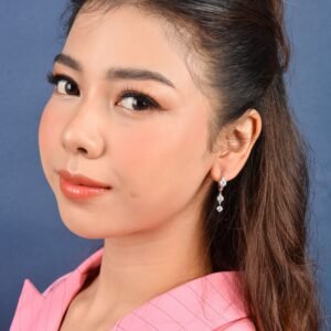 Panlandwoo - Anting Hoop Titanium Wanita Costa - Gambar 2