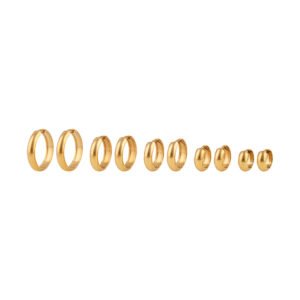 Panlandwoo - Anting Hoop Titanium Wanita Holle