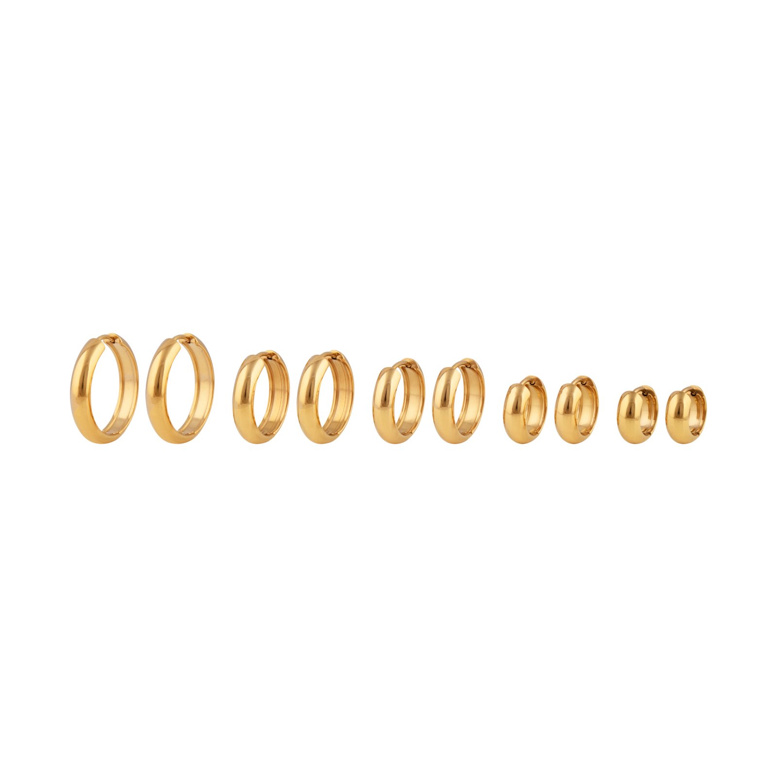 Panlandwoo - Anting Hoop Titanium Wanita Holle