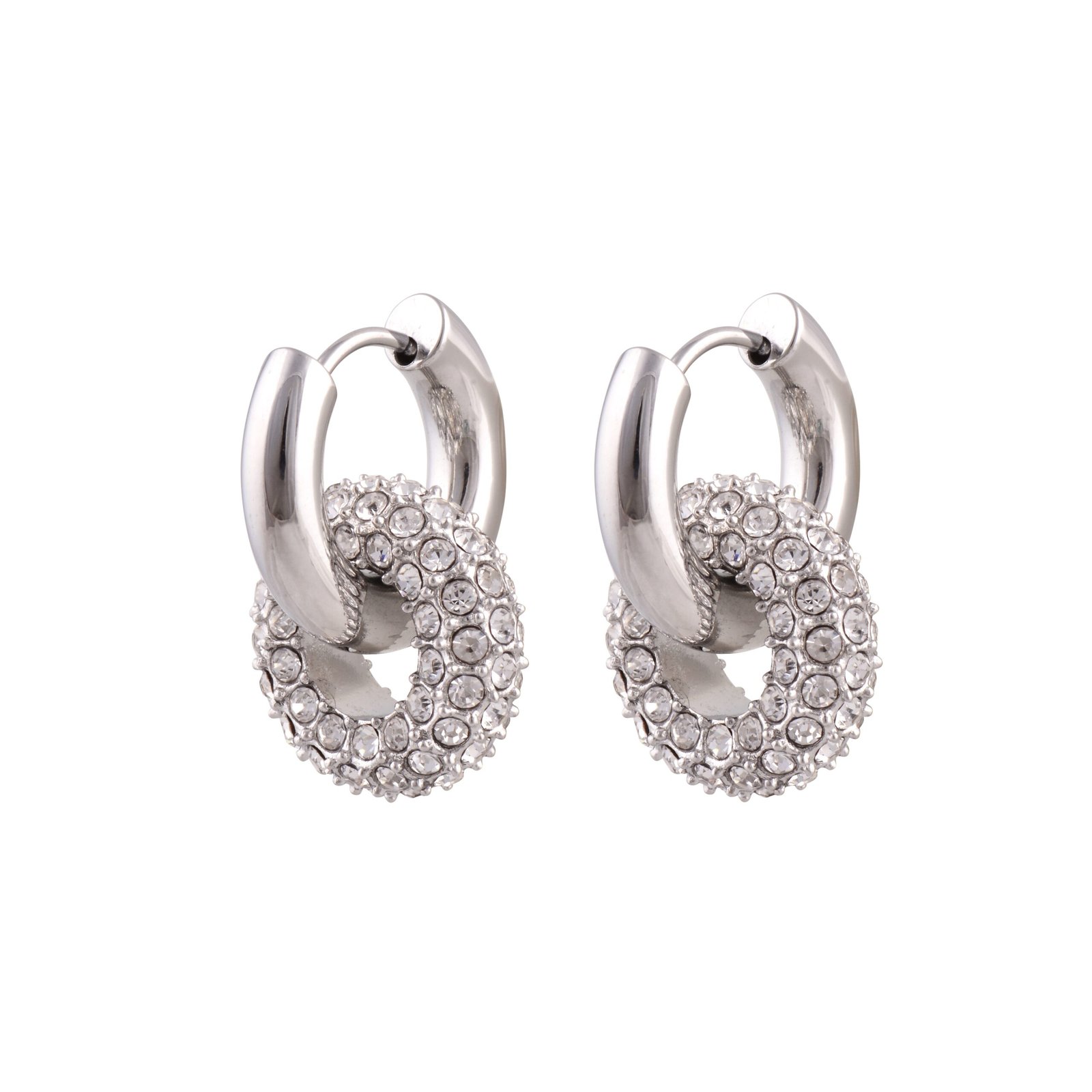 Panlandwoo - Anting Hoop Titanium Wanita Loyal - Gambar 7