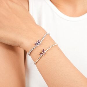 Panlandwoo - Gelang Tangan Stainless Wanita Lyra Adjustable - Gambar 8