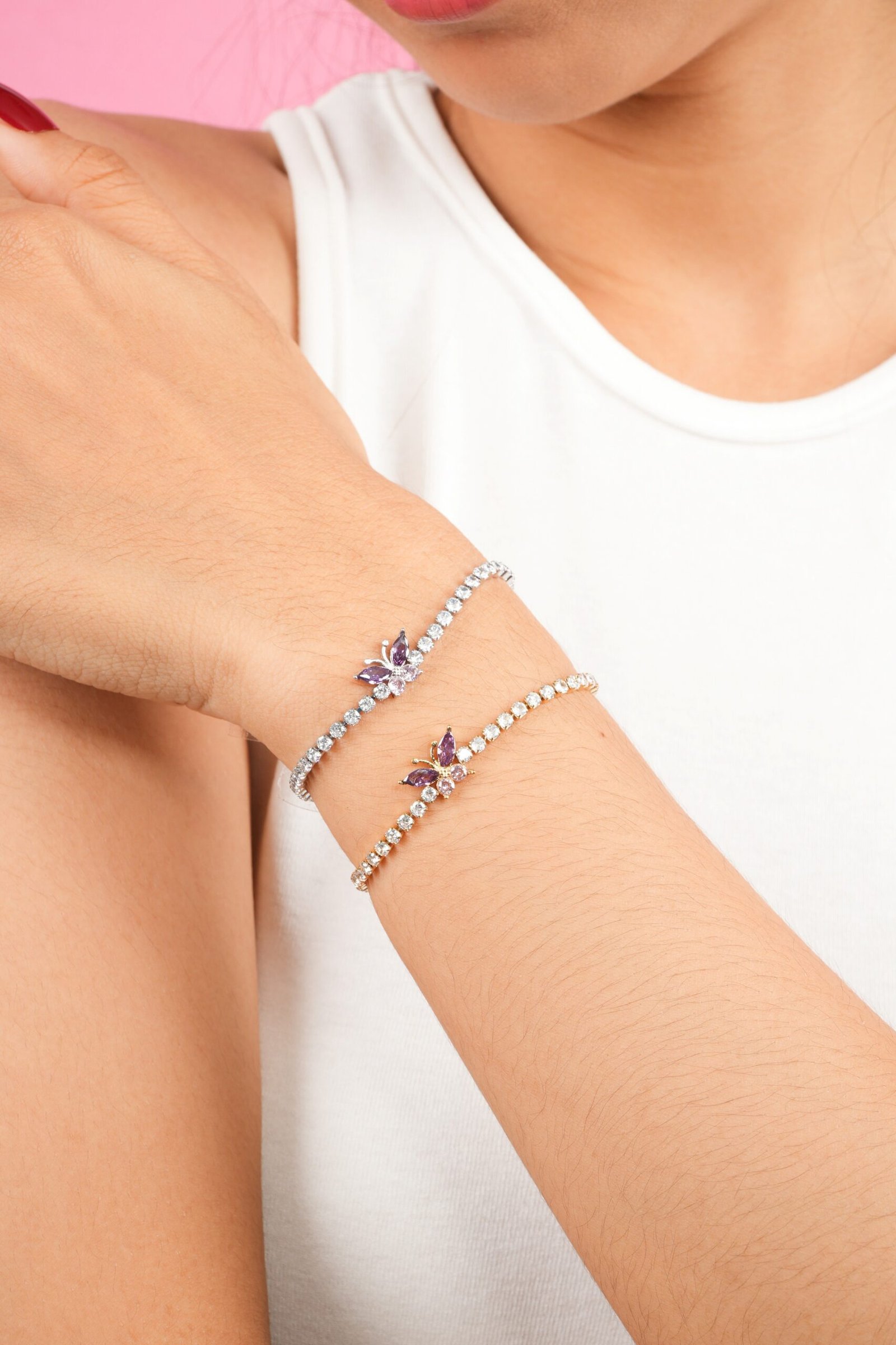 Panlandwoo - Gelang Tangan Stainless Wanita Lyra Adjustable - Gambar 8