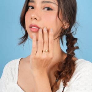 Panlandwoo - Cincin Titanium Wanita Lucci Adjustable - Gambar 4