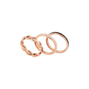 Panlandwoo - Cincin Set Titanium Wanita Exandria - Gambar 4