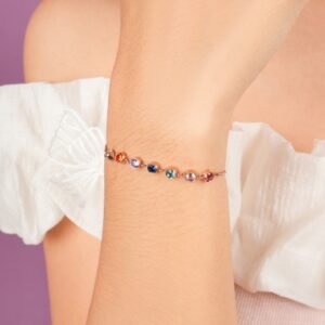 Panlandwoo - Gelang Serut Titanium Wanita Rayne Adjustable - Gambar 6