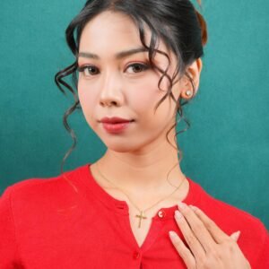Panlandwoo - Kalung Titanium Wanita Aleph Adjustable - Gambar 7