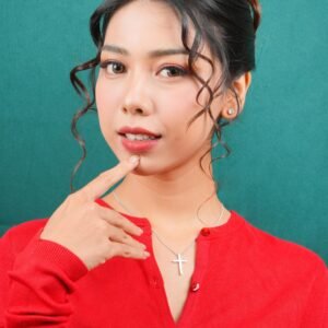 Panlandwoo - Kalung Titanium Wanita Aleph Adjustable - Gambar 5