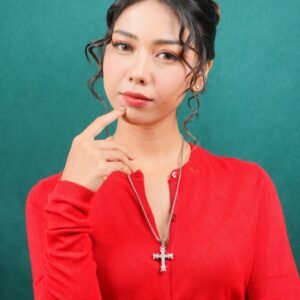 Panlandwoo - Kalung Titanium Wanita Pyralis Adjustable - Gambar 2