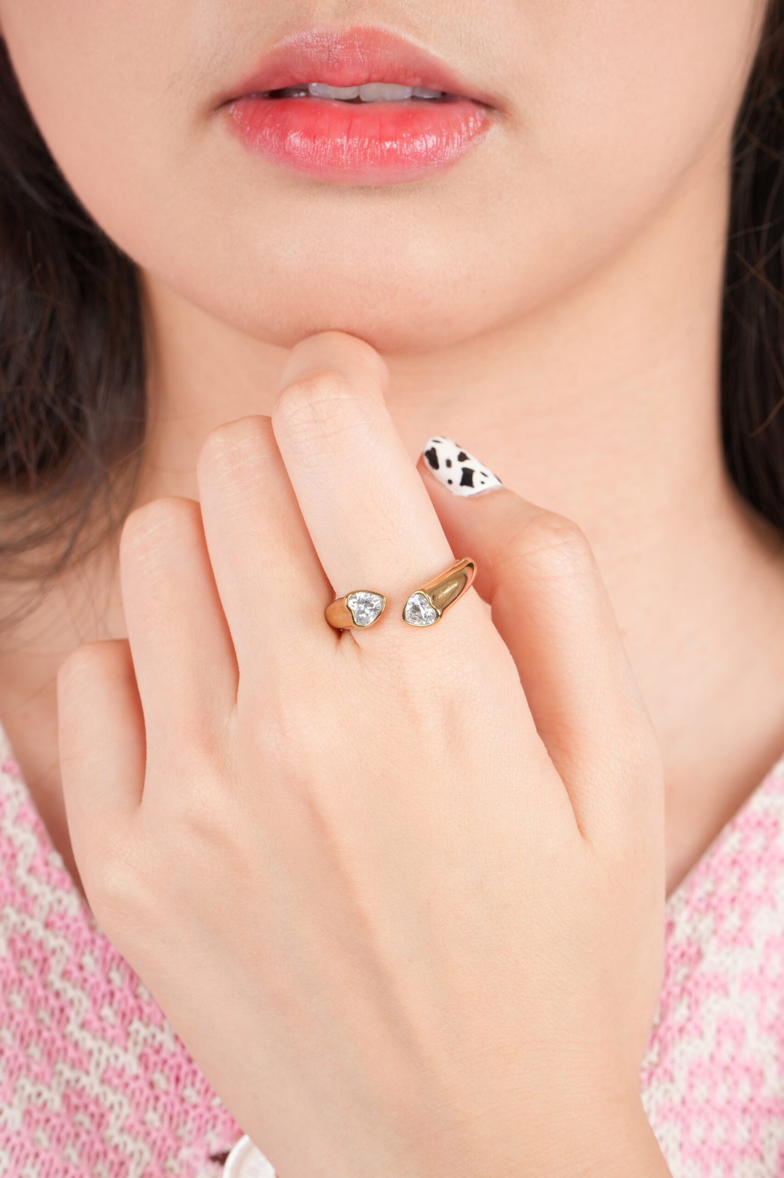 Panlandwoo - Cincin Titanium Wanita Cambree Adjustable - Gambar 2