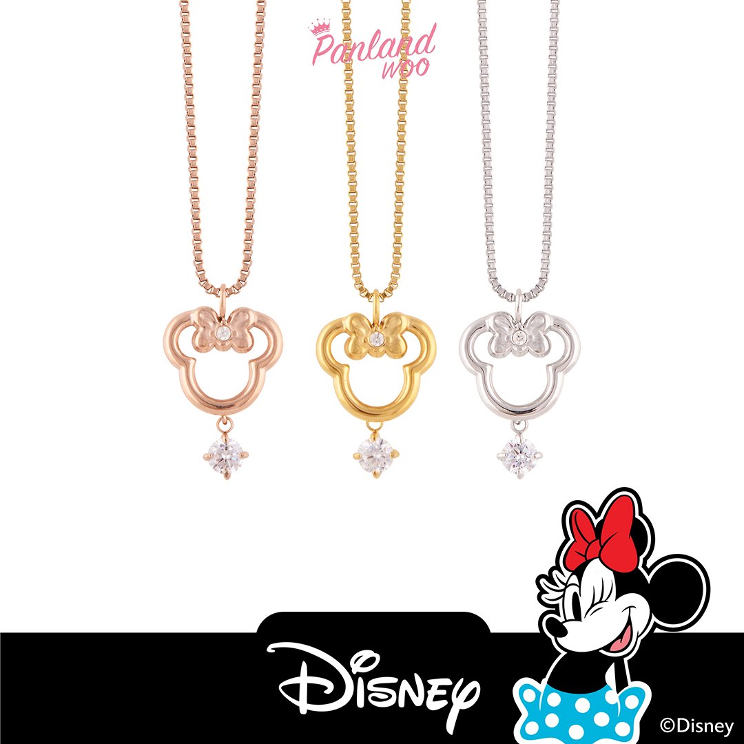 Panlandwoo - Mickey & Minnie Mouse Collection - Kalung Titanium Wanita Somerset Adjustable - Gambar 2