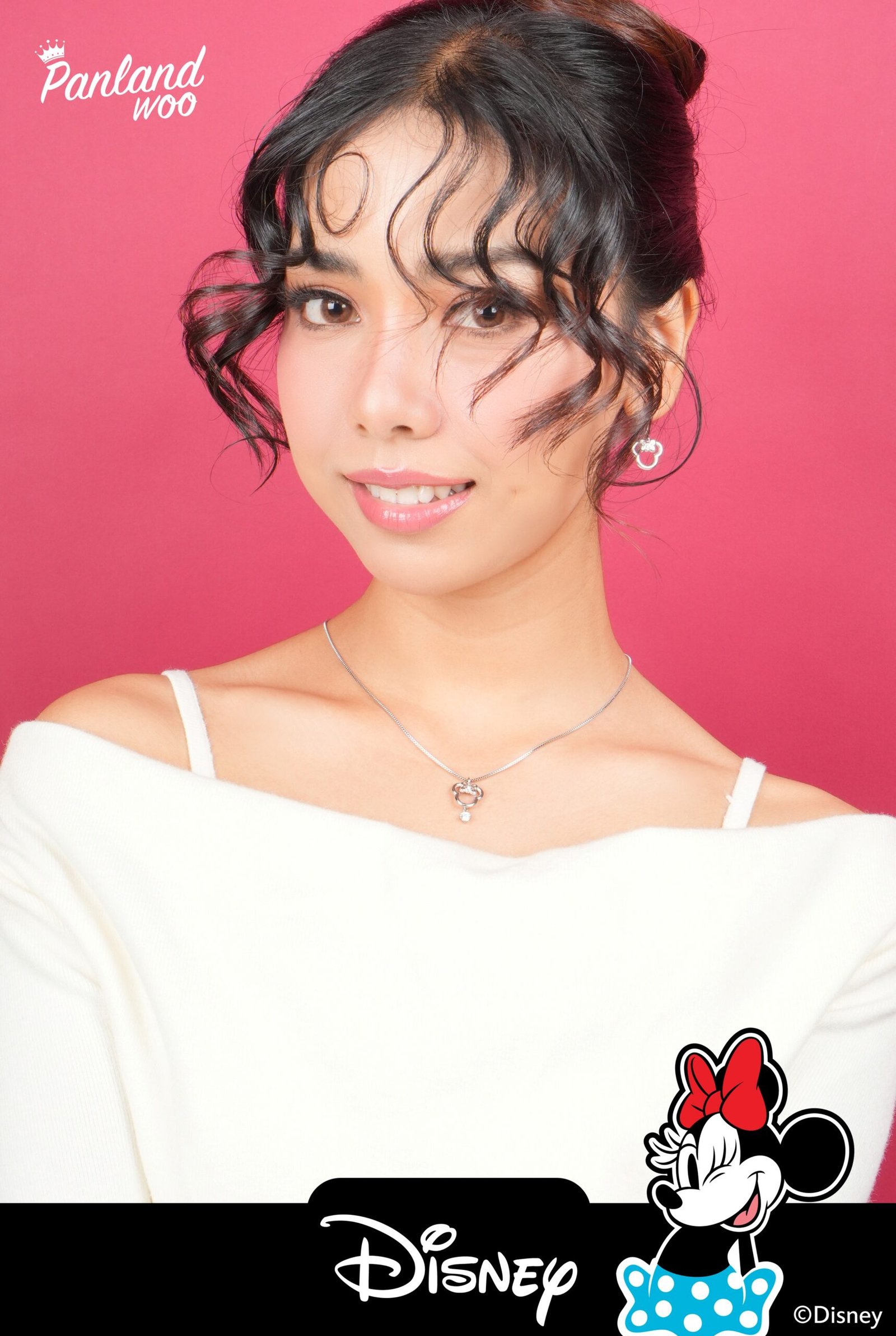 Panlandwoo - Mickey & Minnie Mouse Collection - Kalung Titanium Wanita Somerset Adjustable - Gambar 4