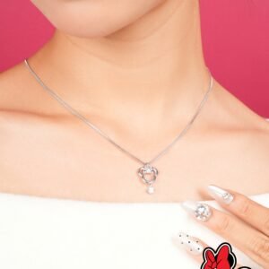 Panlandwoo - Mickey & Minnie Mouse Collection - Kalung Titanium Wanita Somerset Adjustable - Gambar 3