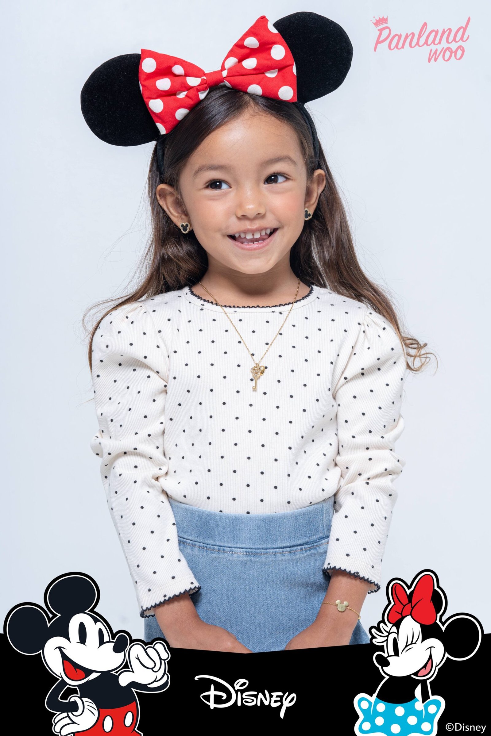 Panlandwoo Kids - Mickey & Minnie Mouse Collection - Kalung Titanium Anak Honeydew Adjustable - Gambar 9