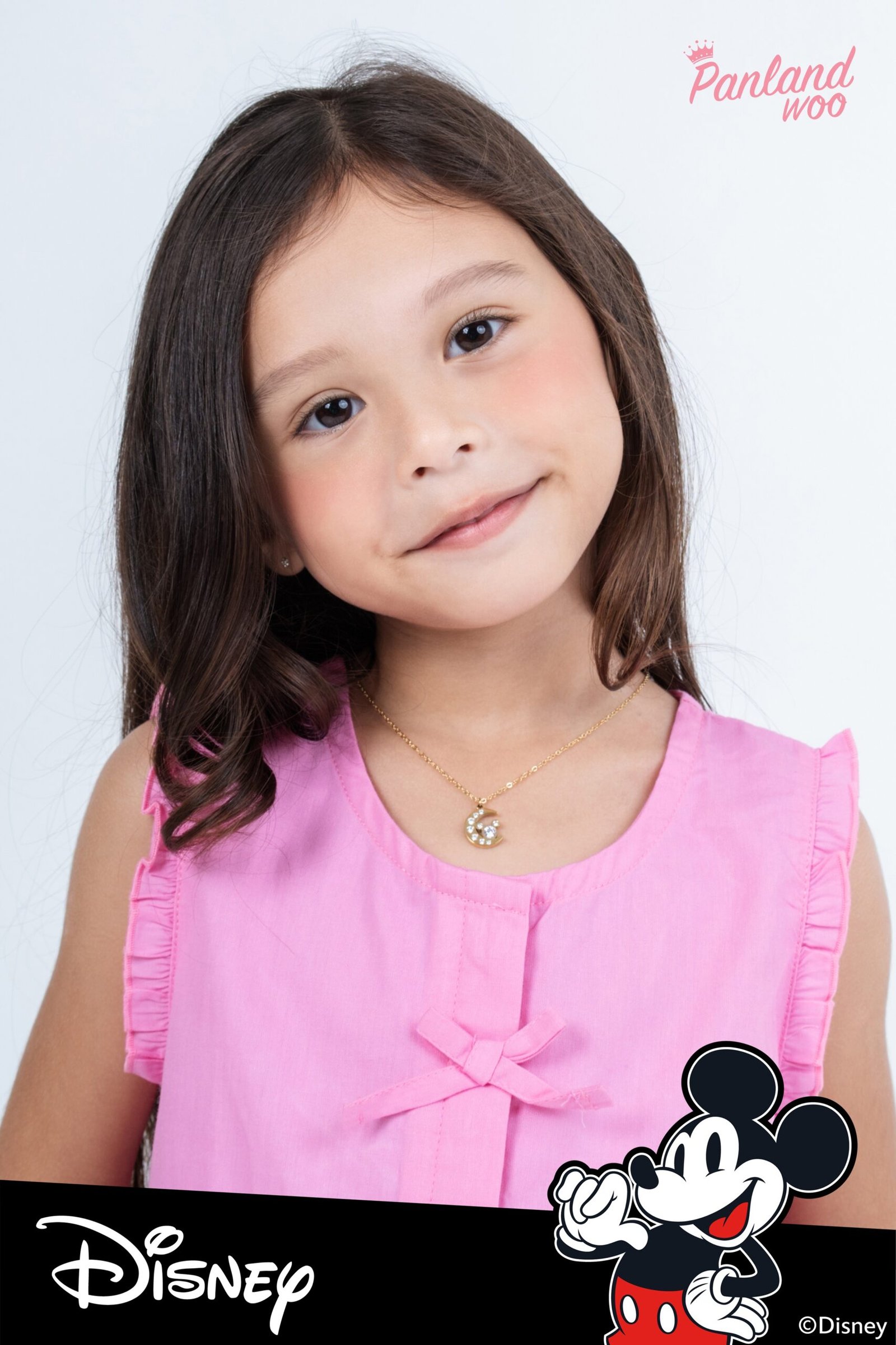 Panlandwoo Kids - Mickey & Minnie Mouse Collection - Kalung Titanium Anak Tomesha Adjustable - Gambar 3
