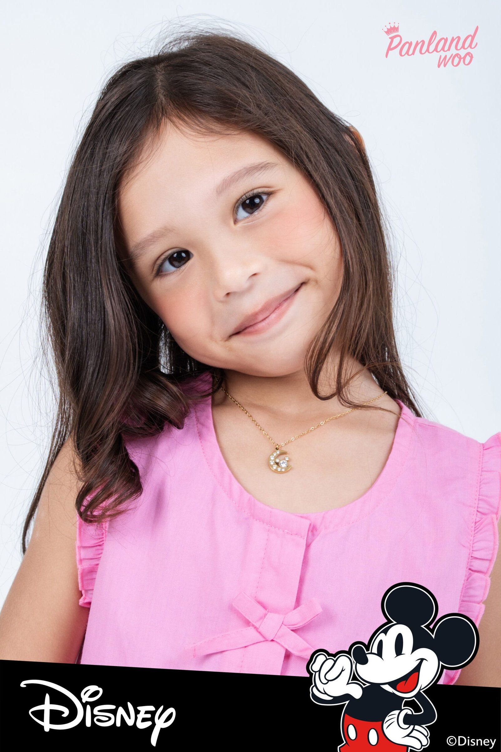 Panlandwoo Kids - Mickey & Minnie Mouse Collection - Kalung Titanium Anak Tomesha Adjustable - Gambar 4