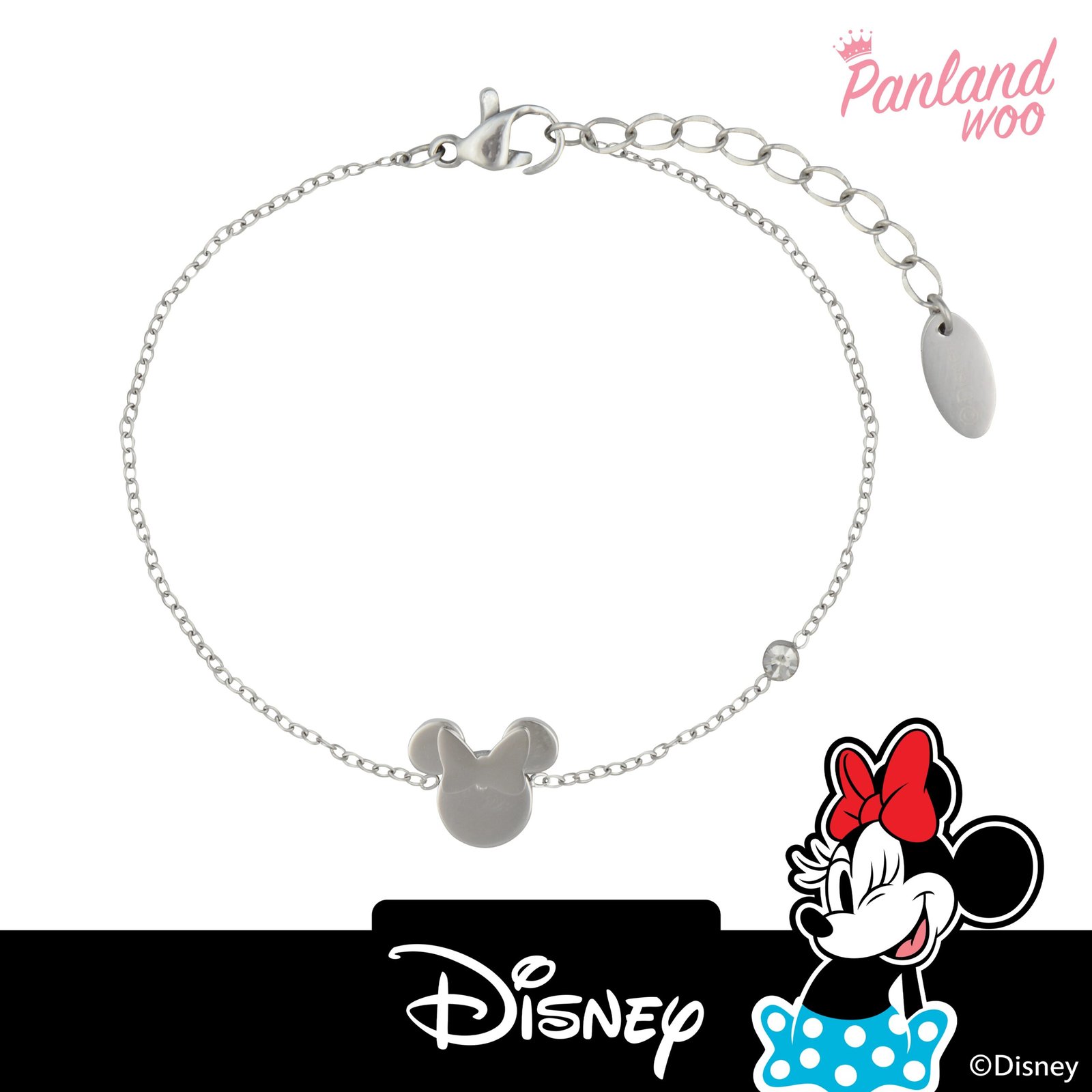 Panlandwoo Kids - Mickey & Minnie Mouse Collection - Gelang Tangan Titanium Anak Flayetta Adjustable - Gambar 3