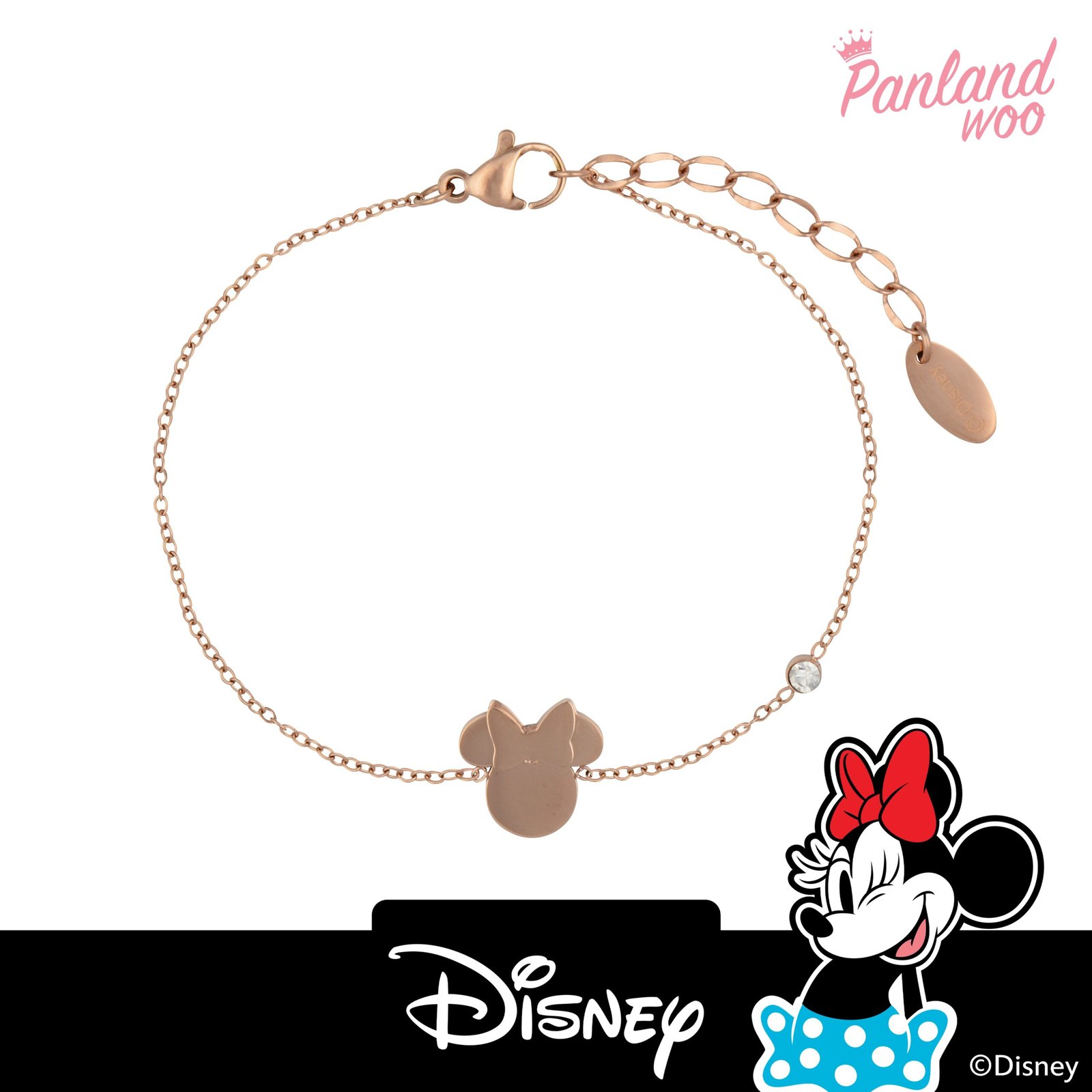 Panlandwoo Kids - Mickey & Minnie Mouse Collection - Gelang Tangan Titanium Anak Flayetta Adjustable - Gambar 4