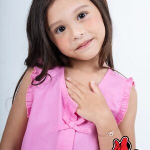 Panlandwoo Kids - Mickey & Minnie Mouse Collection - Gelang Tangan Titanium Anak Fely Ribbon Adjustable - Gambar 3