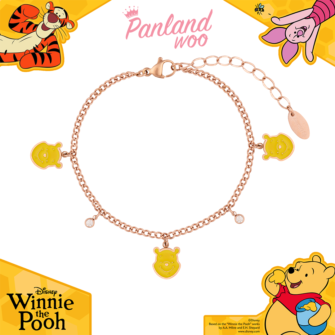 Panlandwoo Kids - Winnie The Pooh Collection - Gelang Tangan Titanium Anak Nazia Adjustable - Gambar 7