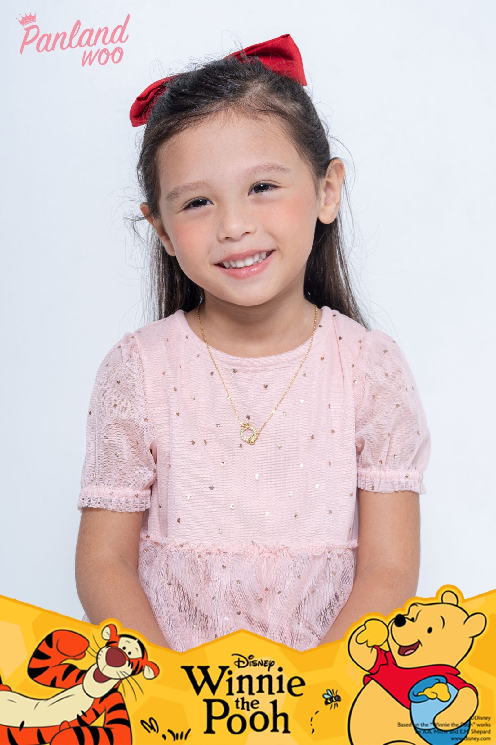 Panlandwoo Kids - Winnie The Pooh Collection - Kalung Titanium Anak Canvas Adjustable - Gambar 2