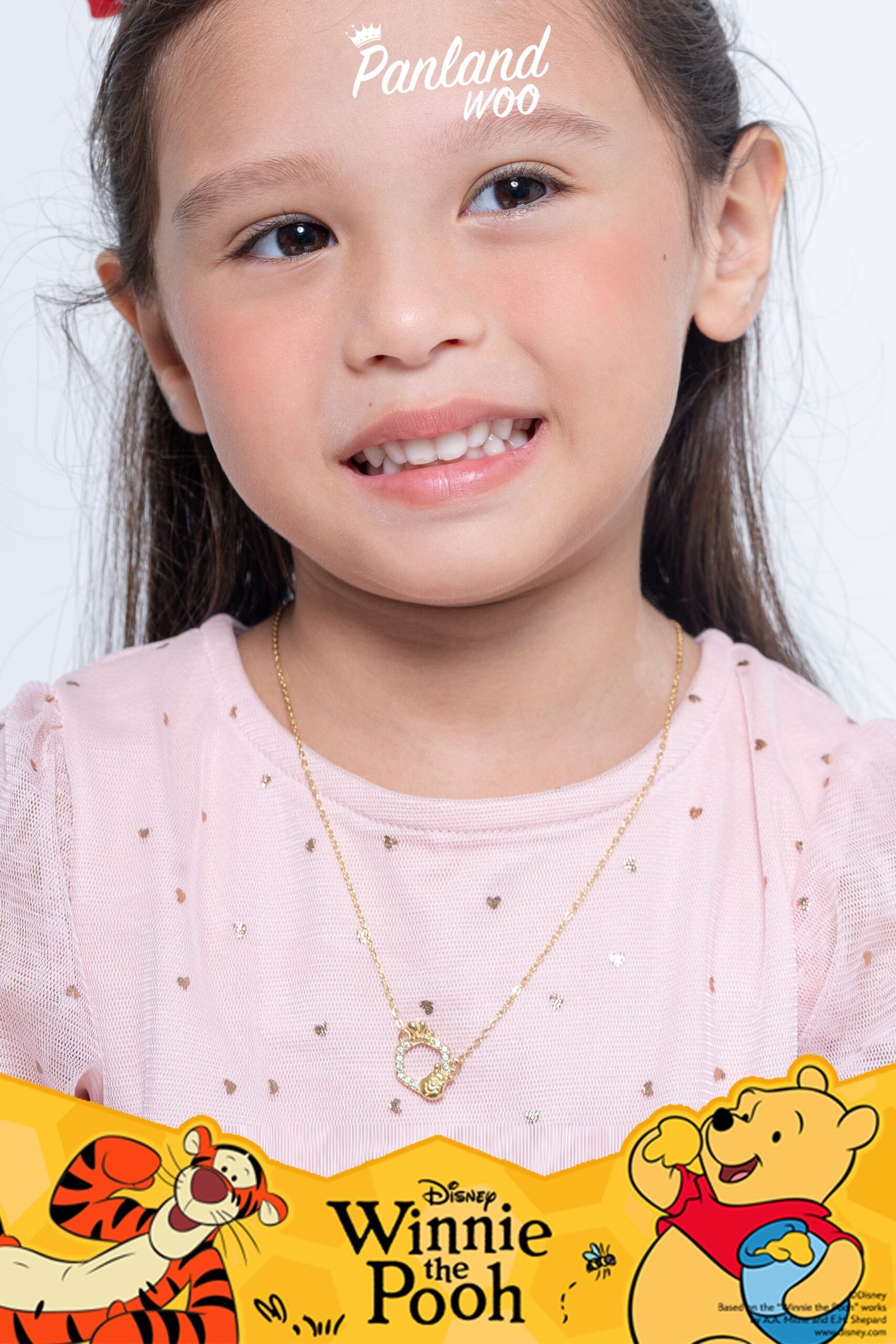 Panlandwoo Kids - Winnie The Pooh Collection - Kalung Titanium Anak Canvas Adjustable - Gambar 4