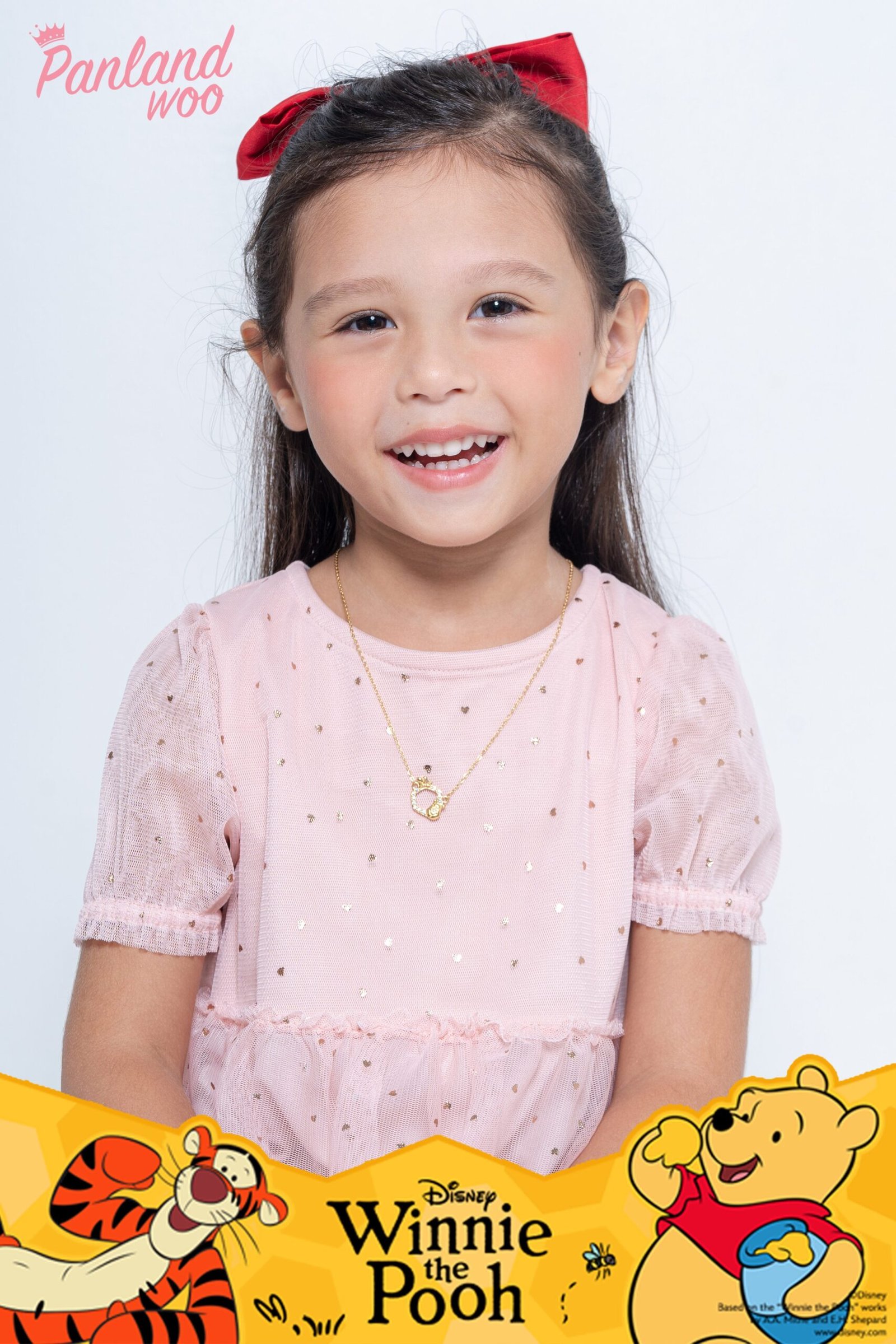 Panlandwoo Kids - Winnie The Pooh Collection - Kalung Titanium Anak Canvas Adjustable - Gambar 5