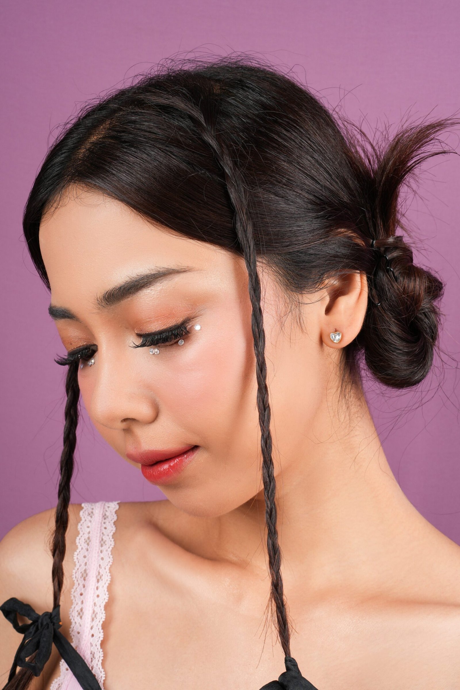 Panlandwoo - Anting Tusuk Titanium Wanita Vionetta - Gambar 4