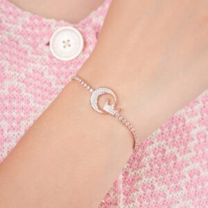 Alternative view of Panlandwoo - Gelang Serut Rhodium Wanita Marina Adjustable