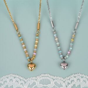 Panlandwoo - Kalung Titanium Wanita Moretta Adjustable - Gambar 5