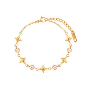 Panlandwoo - Gelang Tangan Titanium Wanita Raquya Adjustable