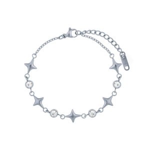 Panlandwoo - Gelang Tangan Titanium Wanita Raquya Adjustable - Gambar 3