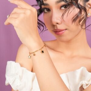 Panlandwoo - Gelang Tangan Titanium Wanita Ruel Adjustable - Gambar 5