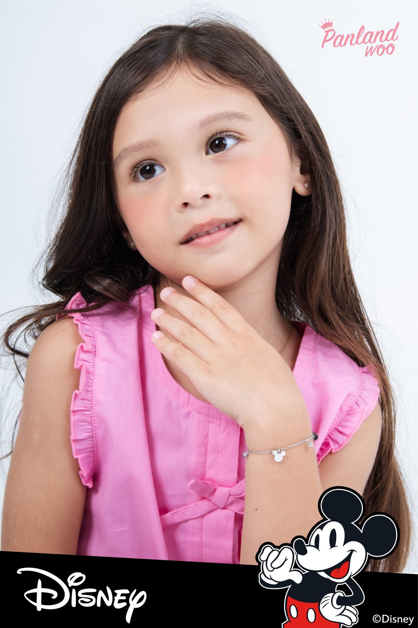 Panlandwoo Kids - Mickey & Minnie Mouse Collection - Gelang Tangan Titanium Anak Sen Adjustable - Gambar 3