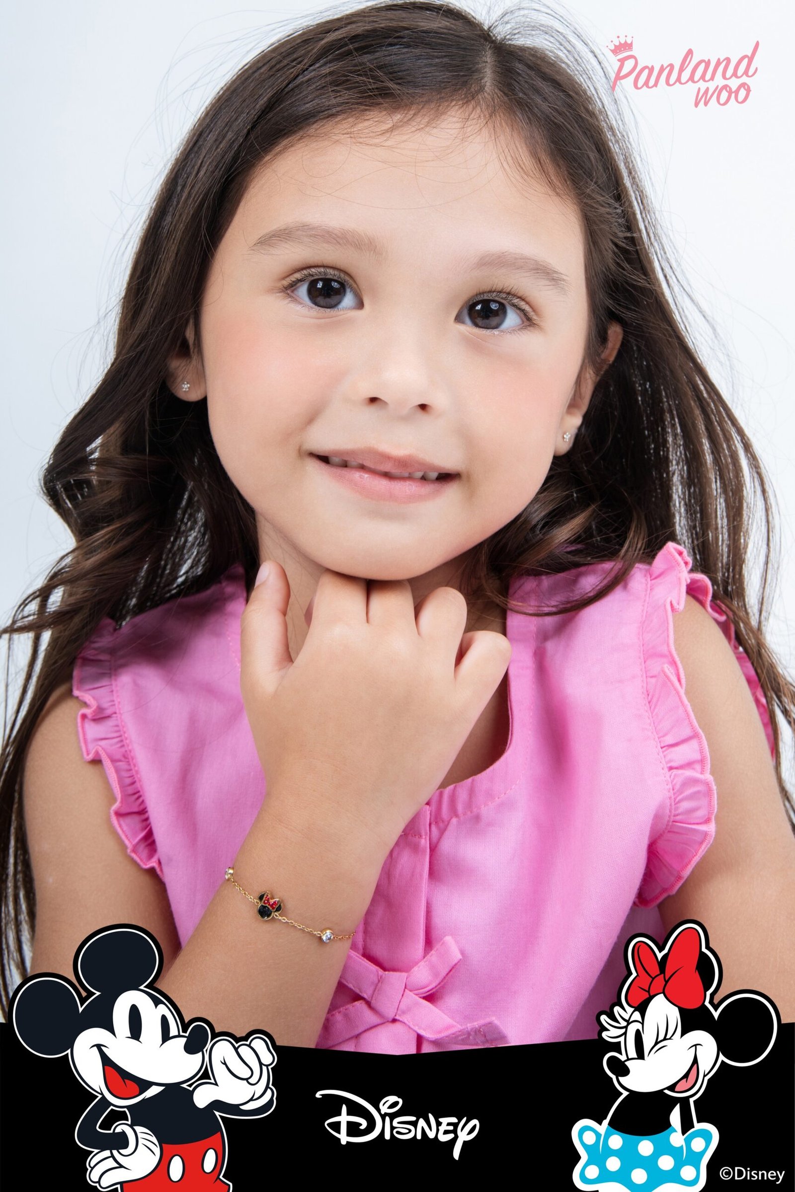 Panlandwoo Kids - Mickey & Minnie Mouse Collection - Gelang Tangan Titanium Anak Momo Adjustable - Gambar 2