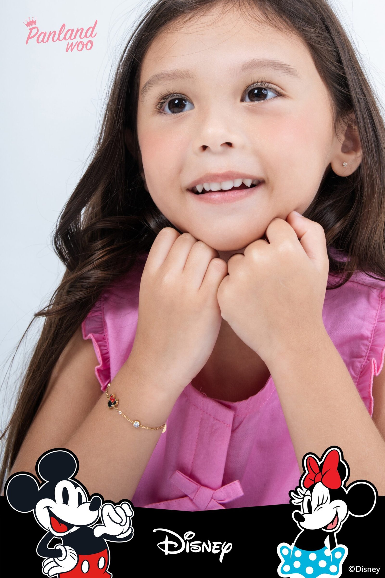 Panlandwoo Kids - Mickey & Minnie Mouse Collection - Gelang Tangan Titanium Anak Momo Adjustable - Gambar 5