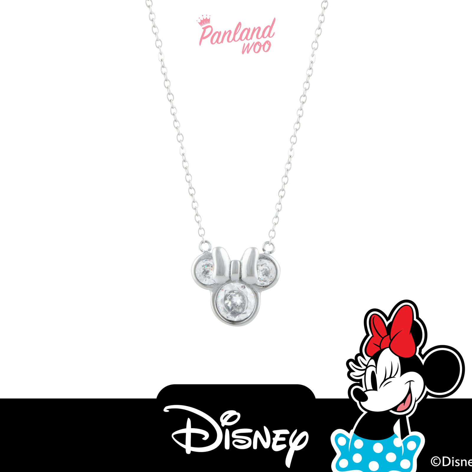 Panlandwoo Kids - Mickey & Minnie Mouse Collection - Kalung Titanium Anak Lylo Adjustable - Gambar 5