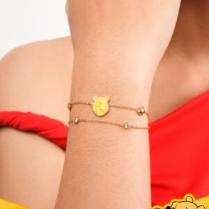 Panlandwoo - Winnie The Pooh Collection - Gelang Tangan Titanium Wanita Kagami Adjustable - Gambar 6