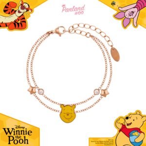 Panlandwoo - Winnie The Pooh Collection - Gelang Tangan Titanium Wanita Kagami Adjustable - Gambar 8