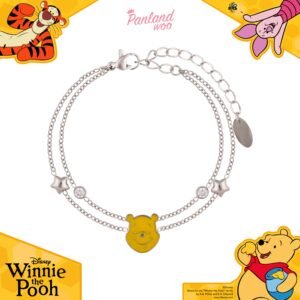 Panlandwoo - Winnie The Pooh Collection - Gelang Tangan Titanium Wanita Kagami Adjustable - Gambar 5