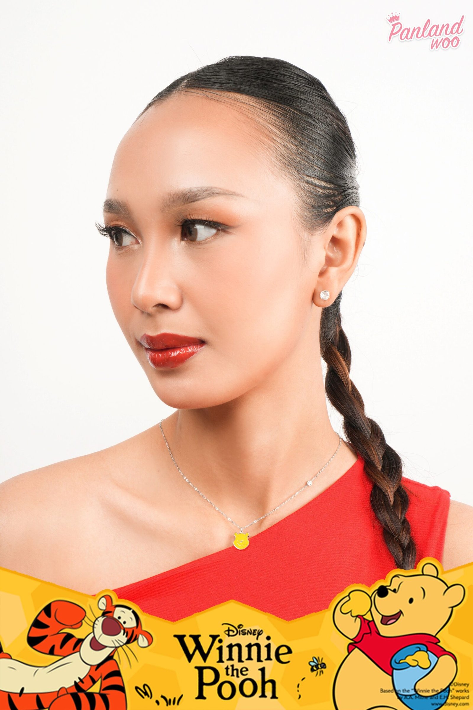 Panlandwoo - Winnie The Pooh Collection - Kalung Titanium Wanita Rabia Adjustable - Gambar 3