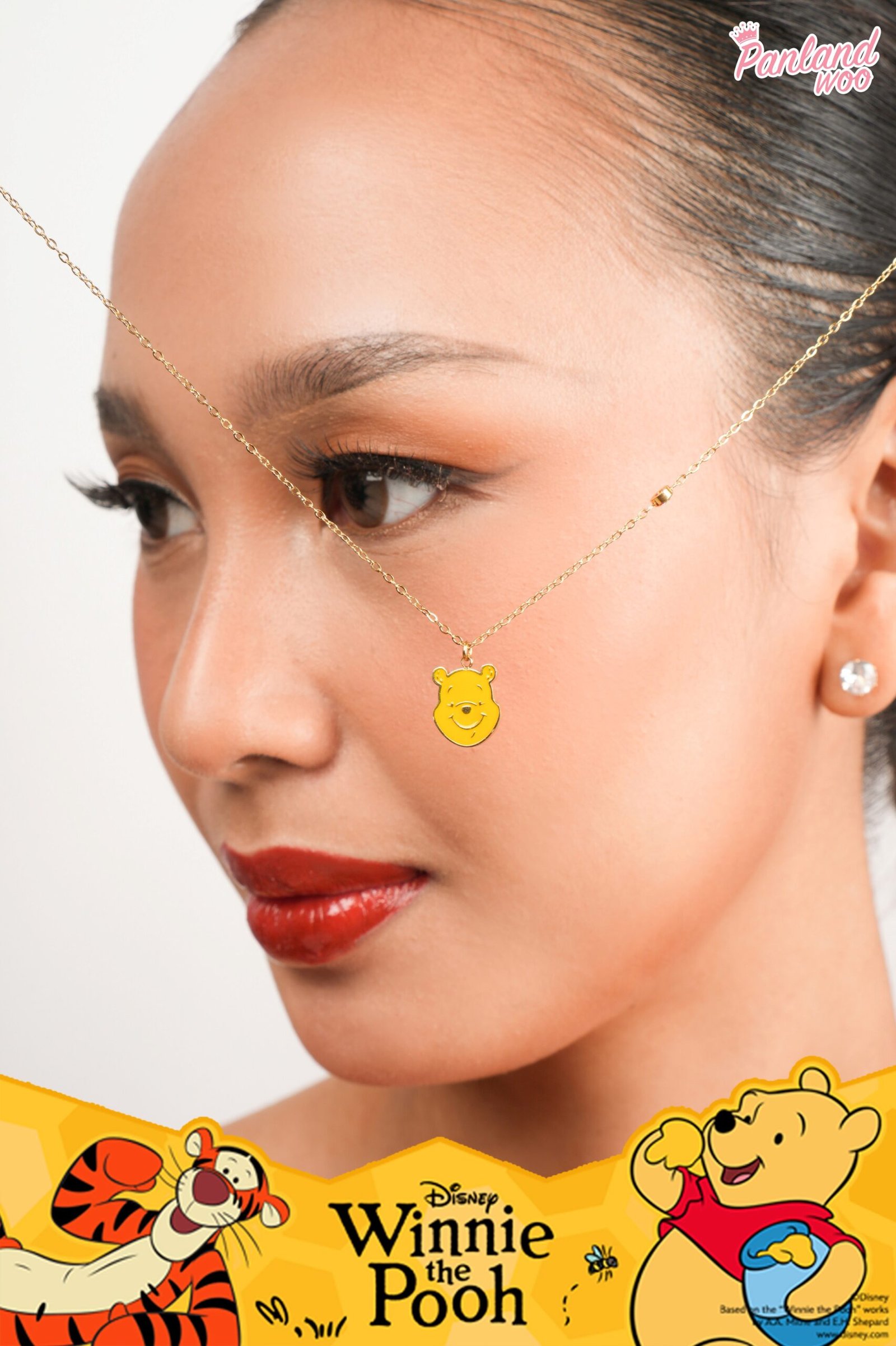 Panlandwoo - Winnie The Pooh Collection - Kalung Titanium Wanita Rabia Adjustable - Gambar 8
