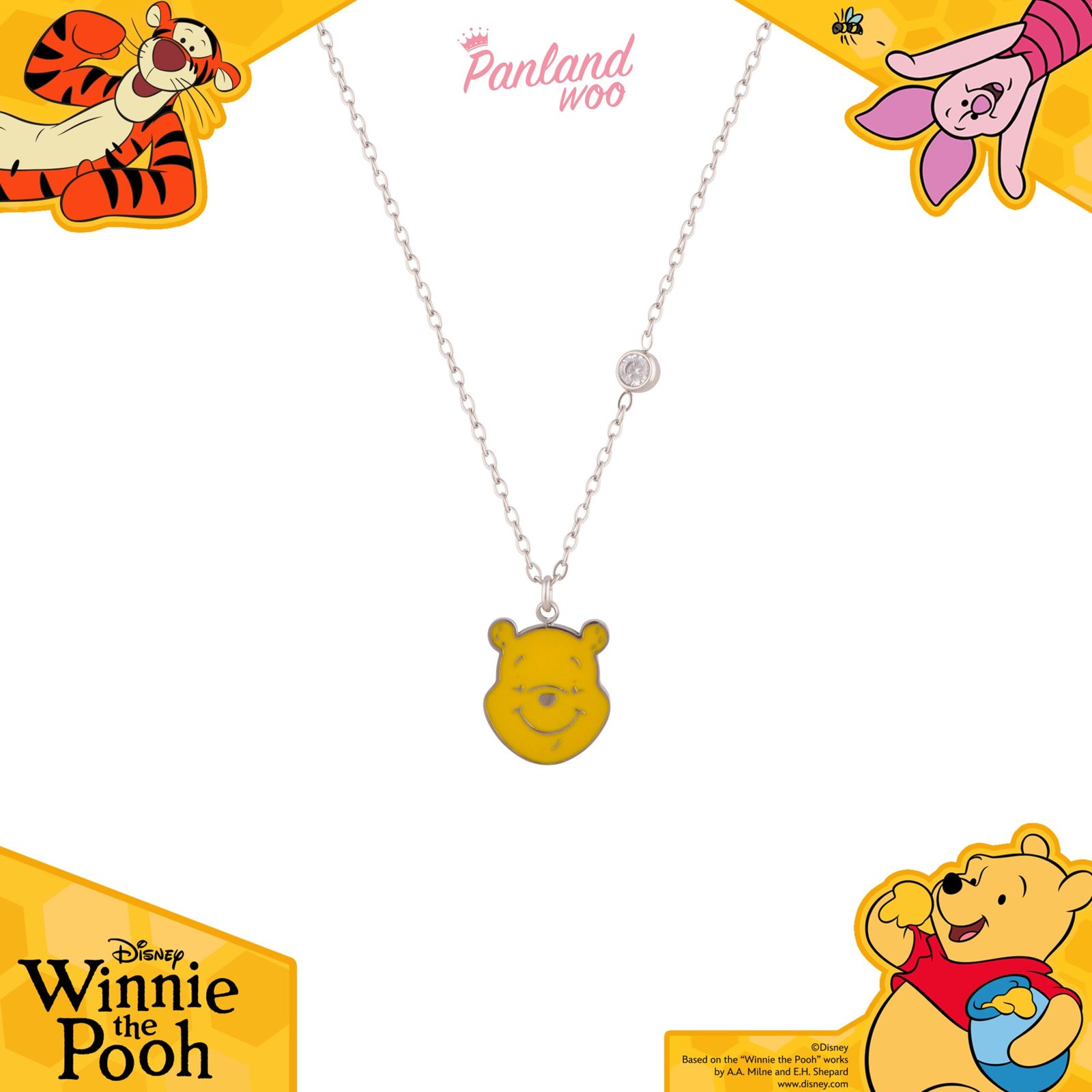 Panlandwoo - Winnie The Pooh Collection - Kalung Titanium Wanita Rabia Adjustable - Gambar 7