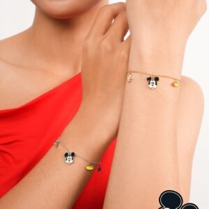 Panlandwoo - Mickey & Minnie Mouse Collection - Gelang Tangan Titanium Wanita Campbell Adjustable - Gambar 6