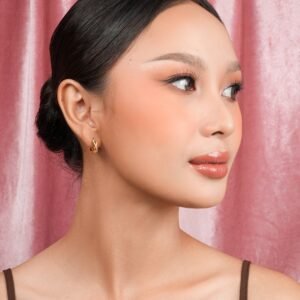 Panlandwoo - Anting Hoop Titanium Wanita Veloura Infinity - Gambar 5