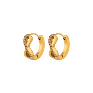 Panlandwoo - Anting Hoop Titanium Wanita Veloura Infinity