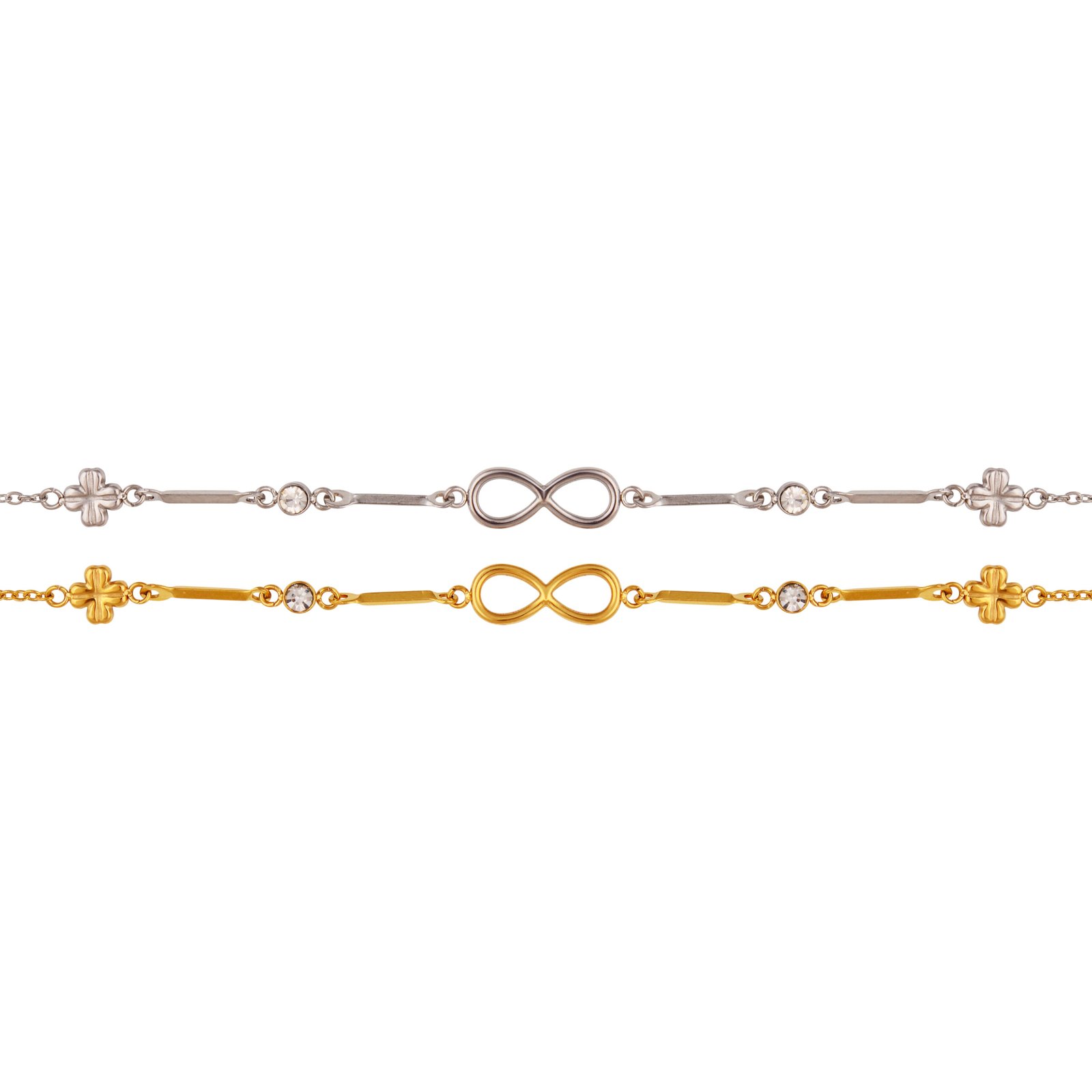 Panlandwoo - Gelang Tangan Titanium Wanita Infinite Grace Adjustable - Gambar 2